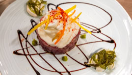 le tartare de poisson, un must sur la carte de l'Albatros