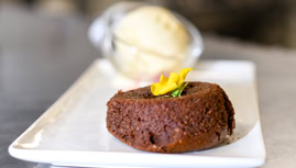 la carte des desserts du restaurant l'Albatros à Bonifacio fait la part belle au chocolat !
